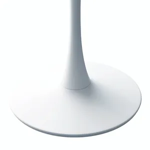 Minimalist <b>White</b> <b>Round</b> Iron Coffee <b>Table</b> Modern Geometric Design Wedding Party Indoor Living Room Furniture Durable Floor Mount - Product Image 3