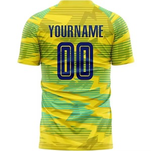 เสื้อฟุตบอลแขนสั้นสำหรับผู้ชายเสื้อฟุตบอลเสื้อเจอร์ซีย์ฟุตบอลแขนสั้นพิมพ์โลโก้ได้ตามต้องการ - Product Image 3