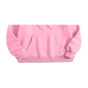 Pull d'hiver pour femme, taille unique, avec logo gaufré sur le devant, brodé, épaules tombantes, en molleton tricoté 100% coton, coupe-vent, écologique - Product Image 3