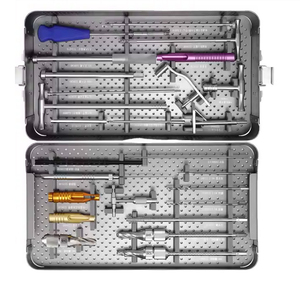 Ensemble d'instruments chirurgicaux orthopédiques manuels pour hanches, genoux, colonnes vertébrales, tibias et fémurs, en acier inoxydable de haute qualité, certifiés CE ISO, prix de gros - Product Image 1