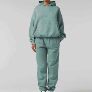 Service OEM – Nouvelle Tendance : Survêtement Baggy à Capuche pour Femme, Hiver Décontracté, Manches Longues, Léger, 100% Coton Écologique - Product Image 3