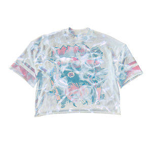 เสื้อยืดทรงครอปแบบเรกูลาร์ฟิต พิมพ์ลายเลข 24 ด้านหลัง แขนสั้น สไตล์สตรีทสำหรับผู้ชาย คอกลม ผ้าถัก ระบายอากาศได้ดี ผลิตจากผ้าฝ้าย 100% - Product Image 5
