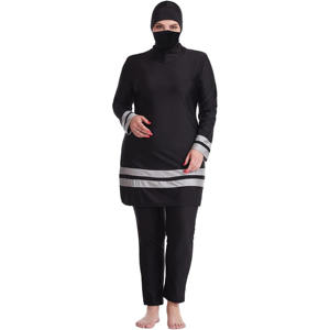 Women's Islamic Modest Burkini <b>Swimwear</b> with Long Sleeve Breathable Leggings-Performance <b>Modesty</b> Beach Holiday Costume - Product Image 1