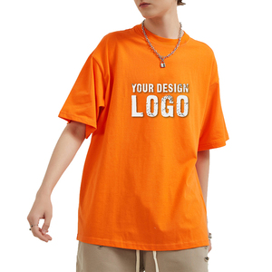 Camiseta de Algodón de Punto con Logotipo Antiarrugas de Manga Corta y Hombros Caídos de Corte Regular para Mujer, Estilo Casual de Verano, OEM - Product Image 5