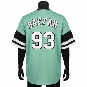 T-shirt 100% coton pour homme, coupe ample, imprimé, maillot de baseball pour homme, tissu en maille polyester respirant de qualité supérieure, panneau GSM, logo personnalisé - Product Image 2