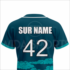 Ensemble d'uniformes de baseball personnalisés, faible MOQ, livraison rapide, vêtements d'équipe USA, sublimation, polyester respirant, OEM - Product Image 5