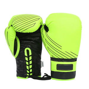 Meilleurs gants de boxe professionnels en cuir de vache véritable, style lacé, 14 oz, service OEM ODM personnalisé - Product Image 1