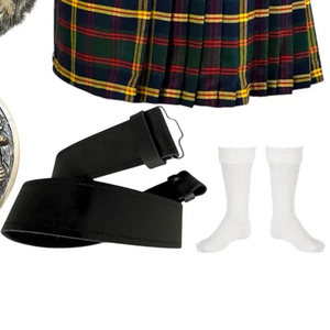 Ensemble de kilt écossais sur mesure, instrument de musique en cuir de basse contrebasse, prix direct du fabricant pakistanais - Product Image 5