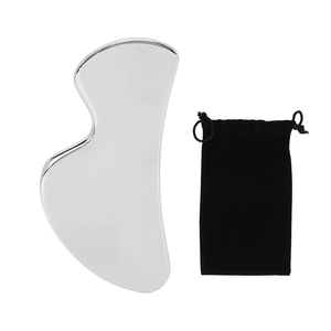 Tabla de Gua Sha Facial de Acero Inoxidable Alemán, Masajeador Metálico, Herramienta de Masaje Facial, 5*9 cm - Product Image 4