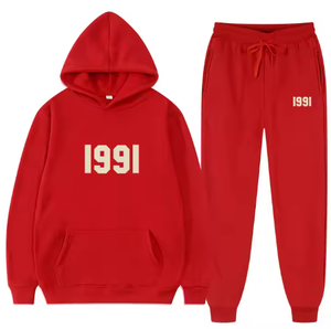 Conjunto de Sudadera con Capucha para Hombre y Mujer, Diseño Moderno con Letras Estampadas, Estilo Holgado e Informal - Product Image 2