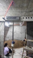 Ascenseur central d'installation de conduit d'air 4m support d'outil d'armoire murale élingue de câble métallique nouveau palan électrique de capacité de charge de 100kg