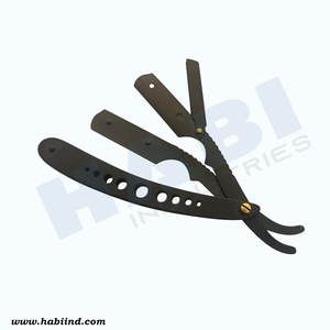 Rasoirs à barbe professionnels de haute qualité, élégants, en acier inoxydable, à lame droite simple, personnalisés, pour usage commercial et domestique - Product Image 6