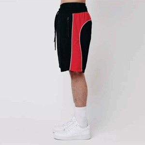 Shorts de plage décontractés en coton pour hommes, respirants, à séchage rapide, légers, avec cordon de serrage, couleur unie - Product Image 3