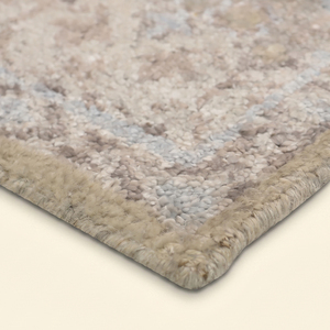 DECORDEC Tapis floral épais en laine fait main, écologique, antidérapant, bleu beige délavé, style moderne, avec panneau décoratif vieilli, pour salon - Product Image 5