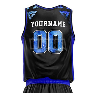 ชุดบาสเก็ตบอลผู้ชายแบบกำหนดเอง MOQ ต่ำ ดีไซน์ล่าสุด พิมพ์โลโก้ตามสั่ง - Product Image 5