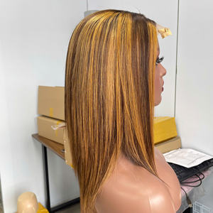 Precio de fábrica 100% Raw Virgin Vietnamita Trama humana Peluca de encaje Hueso Recto Amarillo Piano Color Super Doble Extensiones de cabello - Product Image 6