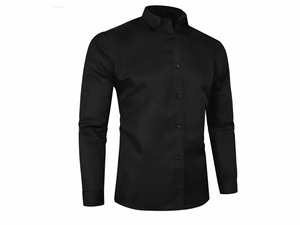 Chemise à manches longues pour hommes, style urbain, chemise formelle élégante à manches longues, chemise confortable à manches longues pour hommes, style vintage - Product Image 4