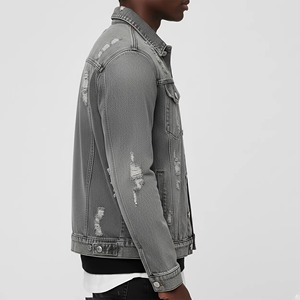 Vintage <b>Rhinestone</b> Cross Casual Button Denim <b>Jacket</b> for Men-Customizable Waterproof Breathable 100% Cotton - Product Image 3