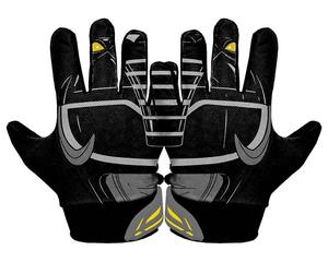 Gants de football américain personnalisés, légers, anti-UV, antidérapants, à doigts entiers, avec sangle de poignet réglable, pour un usage unisexe - Product Image 2