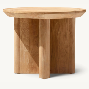 Hot sale modern style <b>table</b> with <b>round</b> shape made of durable and anti-rot teak wood for indoor or outdoor use - Product Image 1