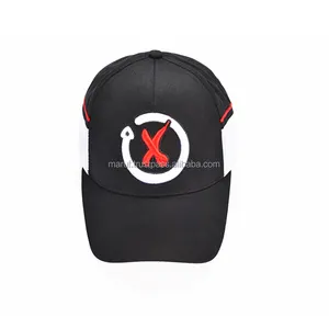 喷射黑色MBC09定制设计和织物纯棉棒球帽带刺绣X标志运动帽帽头戴