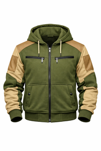 Men's Plus Size Full Sleeve Polyester Hoodie Breathable <b>Summer</b> All Seasons <b>Motorcycle</b> Wear Black with Mesh Back Design - Product Image 3