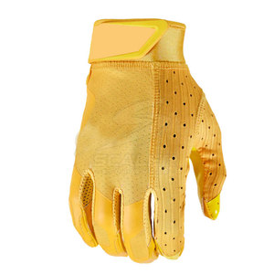Gants de football américain en cuir souple, ajustement sécurisé, extensibles, antidérapants, respirants, légers, technologie de préhension renforcée - Product Image 3