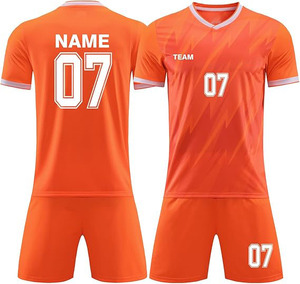 Ensemble d'uniformes de football à séchage rapide, classique, pour hommes et femmes, kit d'entraînement de football avec maillot et short, short durable - Product Image 2
