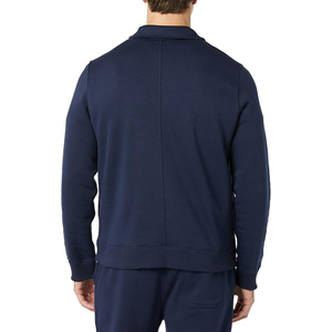 Sweat-shirt polaire pour homme avec logo personnalisé, col montant, demi-zip, coupe oversize, style pull à capuche - Product Image 5