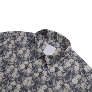 Chemise Rétro Décontractée pour Homme, Coupe Classique, Motif Floral, Manches Longues, Boutonnage Simple, Motif Note de Musique, Personnalisable - Product Image 4