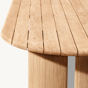 Mesa rectangular de madera de teca en oferta, diseño moderno, apta para interiores o exteriores, duradera y resistente. - Product Image 4