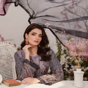 Ramsha ชุดสูท anarkali ปากีสถานปักอย่างหรูหราสำหรับผู้หญิงชุดแต่งงานลดราคาทั้งชุด - Product Image 5