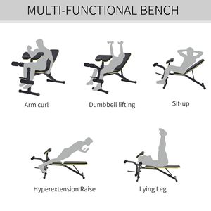 "Home Gym Dumbbell <b>Bench</b> with Ergonomic Foam <b>Padding</b> & Comfortable Design for Exercise" - Product Image 4