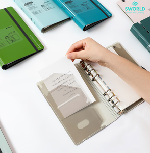 SWORLD Wholesale A5 PU Cover Binder Notebook Dotted <b>Paper</b> Multifunctional Organizer Planner Factory - Product Image 4