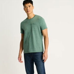 Camiseta Extra Grande para Hombre con Logotipo Impreso Personalizado, 100% Algodón, Tela de Lona de 280 g/m², Ecológica, Transpirable, Estilo Hip Hop, Holgada - Product Image 6