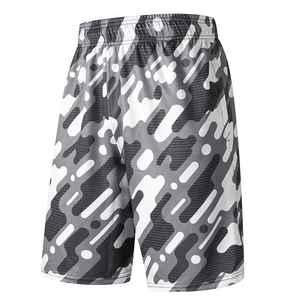 Shorts de sport décontractés pour hommes en laine, taille mi-haute, avec fermeture élastique, respirants et à séchage rapide, pour la course à pied - Vente en gros - Product Image 1