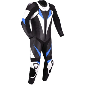 Leather <b>Motorcycle</b> Racing Suit High Quality Cowhide Leather <b>Summer</b> Winter Windproof Waterproof Plus Size Customizable Printed - Product Image 3