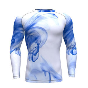 เสื้อรัดรูปแบบสั้นรุ่นใหม่ทันสมัย ปรับแต่งได้ตามต้องการ สำหรับ BJJ MMA ยิวยิตสู ผลิตตามสั่ง ยูนิเซ็กซ์ แห้งเร็ว เป็นมิตรกับสิ่งแวดล้อม ระบายอากาศได้ดี น้ำหนัก 240 กรัม - Product Image 2