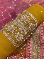 Collection Ssumaira présente AGHA NOOR, mode pakistanaise originale, robe en mousseline de soie brodée en 3 pièces, prête à porter, robes pakistanaises