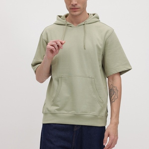 เสื้อฮู้ดดี้ผู้ชายไซส์ใหญ่แบบสั่งทำ OEM ODM ขายส่งเสื้อผ้าสตรีทแวร์ผ้าฝ้ายเฟรนช์เทอร์รี่หนานุ่มแบบสบายๆ มีซิปและกระเป๋า - Product Image 3