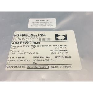 AMAT 0020-24082 PROTECCIÓN INFERIOR TIPO OBOE DE 8 PULGADAS G 12, 152961 - Equipo y Piezas de Semiconductores de Confianza de la Marca Global Legacy - Product Image 2
