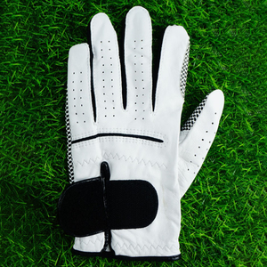 Guante de golf Vantrex Industries, cuero Cabretta blanco, mano izquierda, antideslizante, transpirable, cierre a presión, deportivo para mujer - Product Image 3