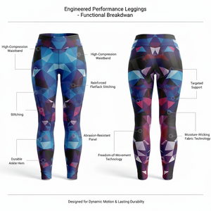 Leggings de sport pour femmes sur mesure en polyester, moulants et compressifs, pour la gym, le fitness, l'entraînement, et les tenues de soirée tendance - Product Image 2