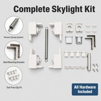 Accessoires pour stores alvéolaires, composants pour stores de puits de lumière, ensemble de stores de fenêtre de plafond électriques, supports de fixation pour rideaux, vente en gros