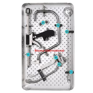 ชุดเครื่องมือผ่าตัดหนีบกระดูกแบบคอลลีนิเอียร์ชนิดสแตนเลสสตีล ยี่ห้อ BISONS สำหรับขายส่ง - Product Image 4