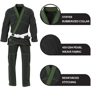Premium Quality Jiu Jitsu Gi Durable Comfortable BJJ Uniform With Stylish Patches For Martial Arts Training - Product Image 1