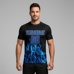 OEM/ODM Personnalisé Nouveau Design Respirant de Haute Qualité 100% Polyester Sublimation Manches Courtes Logo Personnalisé 220g Homme - Product Image 1