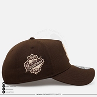 Casquette de baseball Mawra New P marron, 6 panneaux, réglable, logo brodé, unisexe, sergé, décontractée, motif léopard, respirante