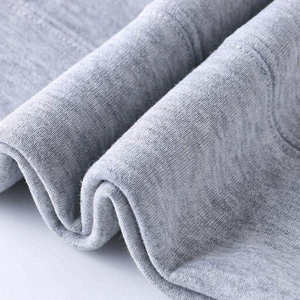 Men's Gray Hooded Sweatshirt Regular Fit Cotton Casual Autumn Wear Pocket Design Knitted Solid Color - Product Image 3