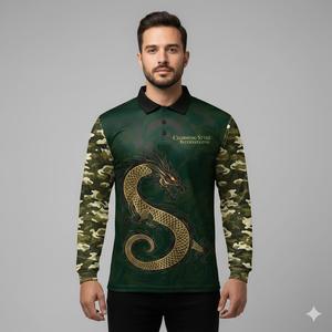 Camisa de Pesca Polo Australiana con Diseño Personalizado de Alta Calidad, Impresión por Sublimación, Sin Pedido Mínimo - Product Image 6